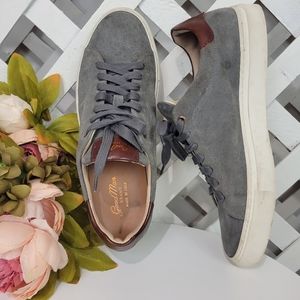 Good Man Gray and Brown Suede Sneakers Size 9